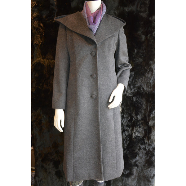 Hooded Coat Charcoal