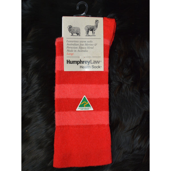 Humphrey Law Stripe Sock Red