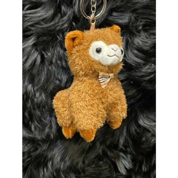 Keyring Character Alpaca Brown