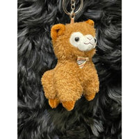 Keyring Character Alpaca Brown