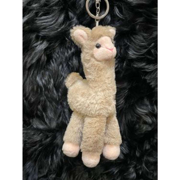 Keyring Plush Alpaca Brown