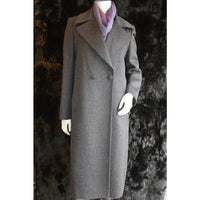 Double Breasted Coat Charcoal