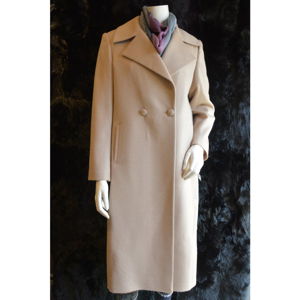 Double Breasted Coat Beige
