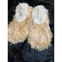 Alpaca Fur Slippers Long Hair Size 41