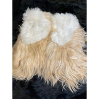 Alpaca Fur Slippers Long Hair Size 42