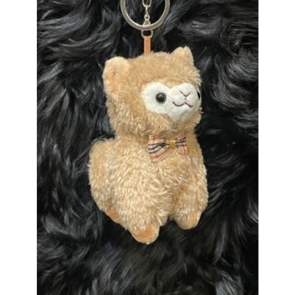 Keyring Character Alpaca Light Brown