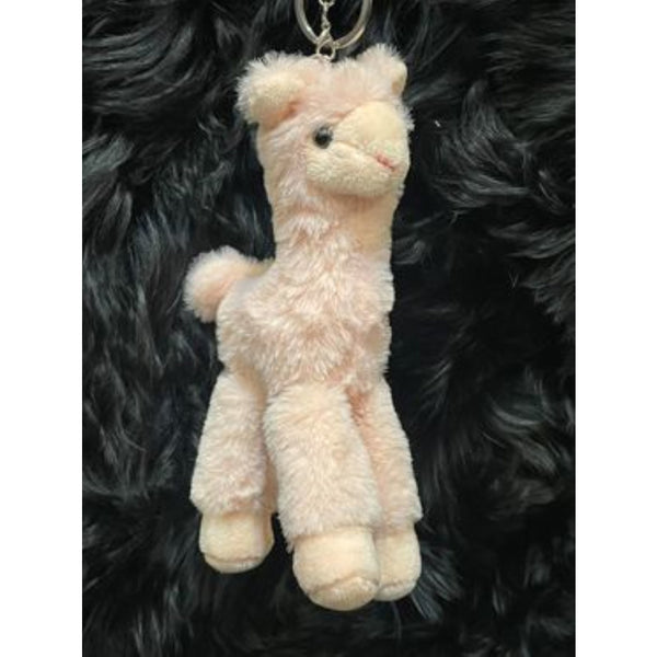 Keyring Plush Alpaca Pink