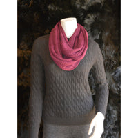 Scarf Cuellera Malla Medium Plum