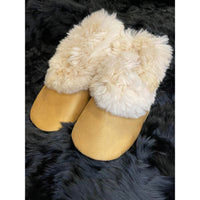 Alpaca Fur Slippers Size 37