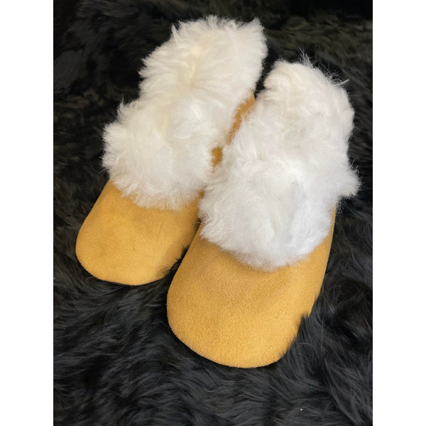 Alpaca Fur Slippers Size 38