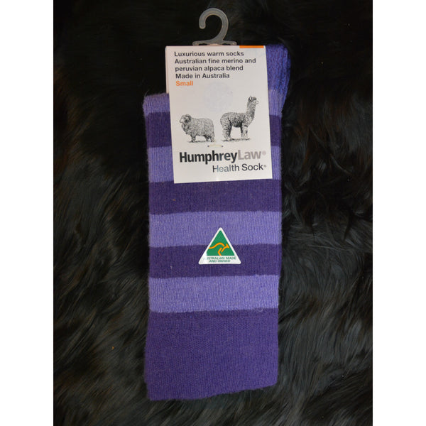 Humphrey Law Stripe Sock Violet