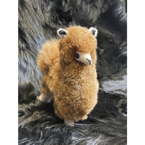 Alpaca Fur Toy Huacaya - 7 Inch