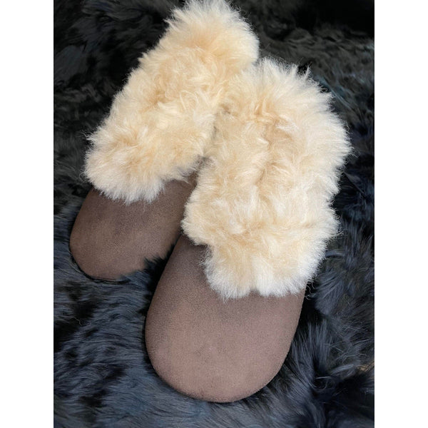 Alpaca Fur Slippers Size 42