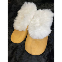 Alpaca Fur Slippers Size 44