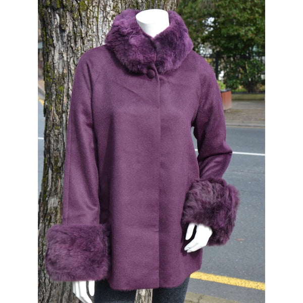 Swing Coat Purple